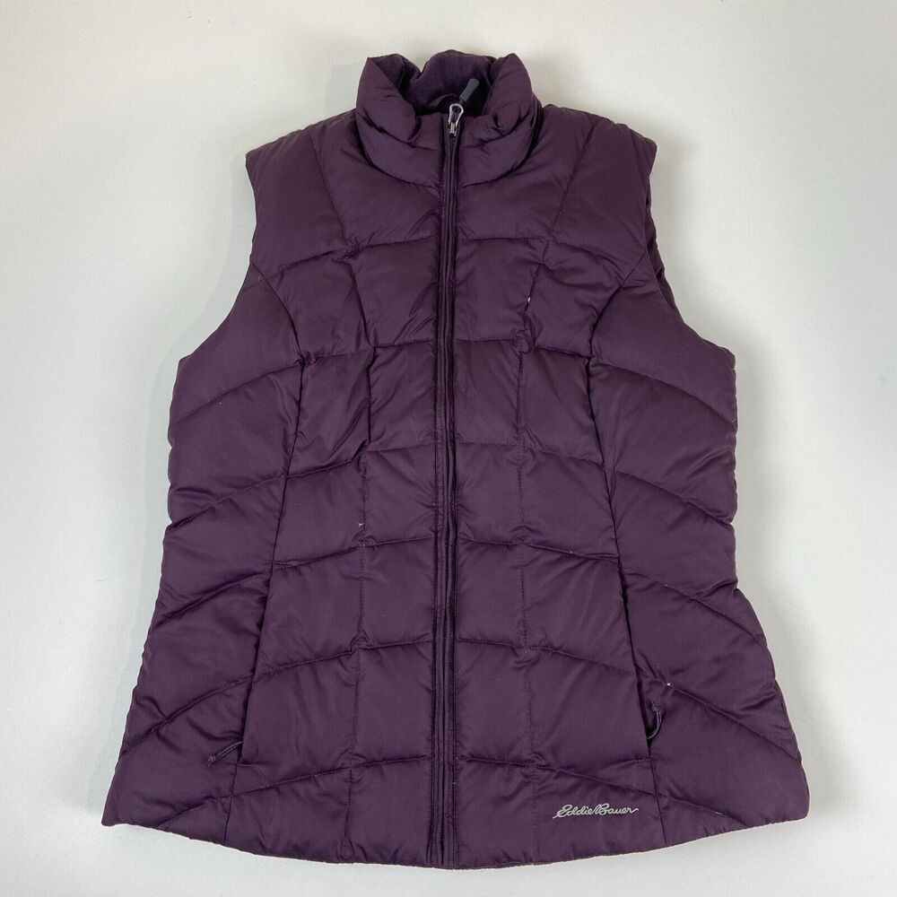 Eddie Bauer EB650 Down Vest Ultralight Puffer Purple Women's Size S